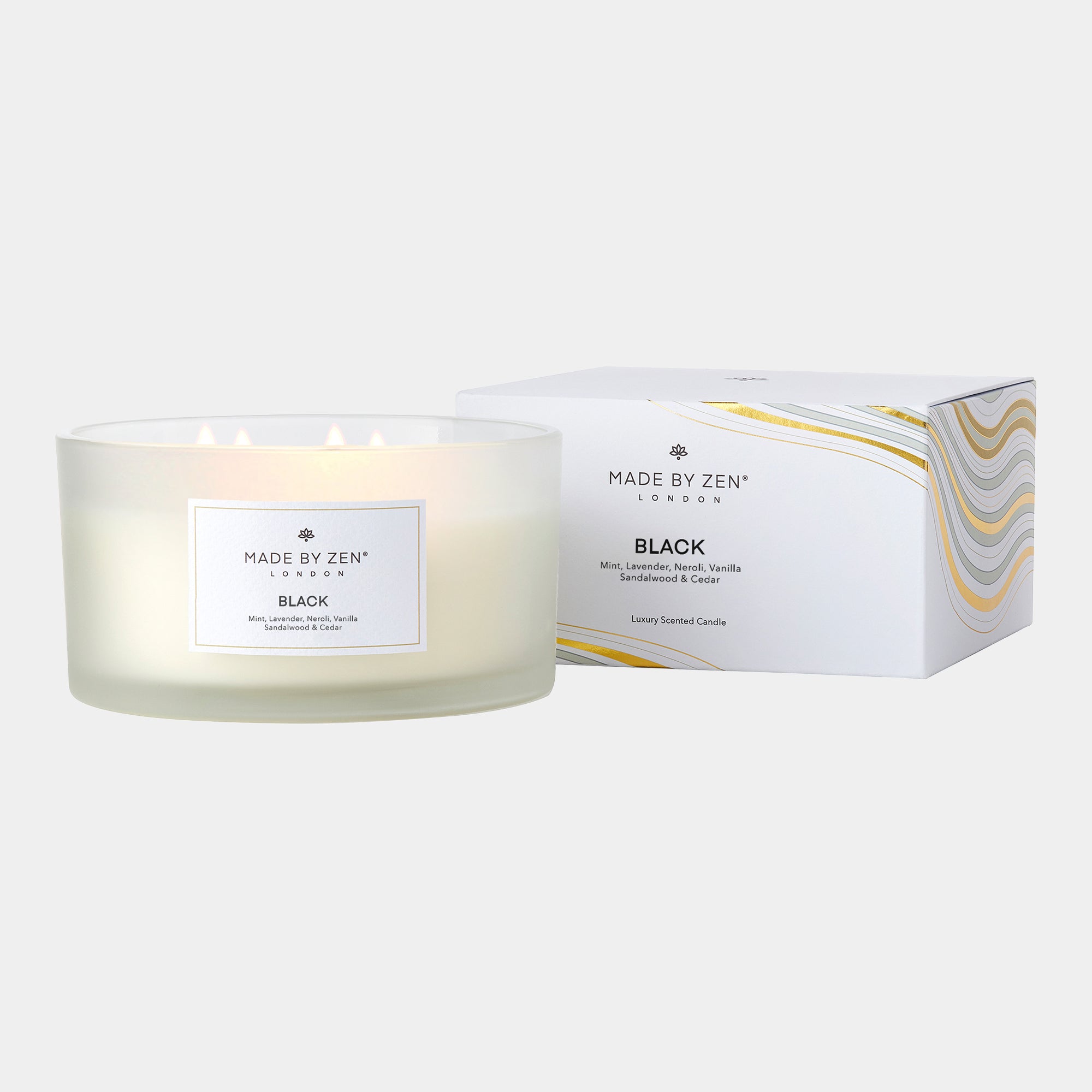 Made By Zen - Signature Black Scented Candle 600g