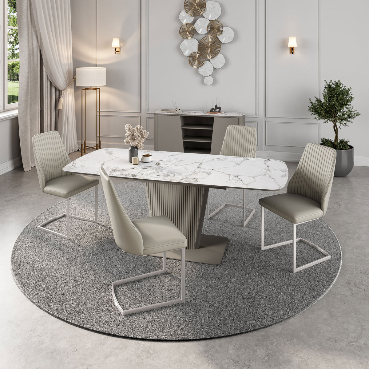 Formia - Ceramic Extending Dining Table