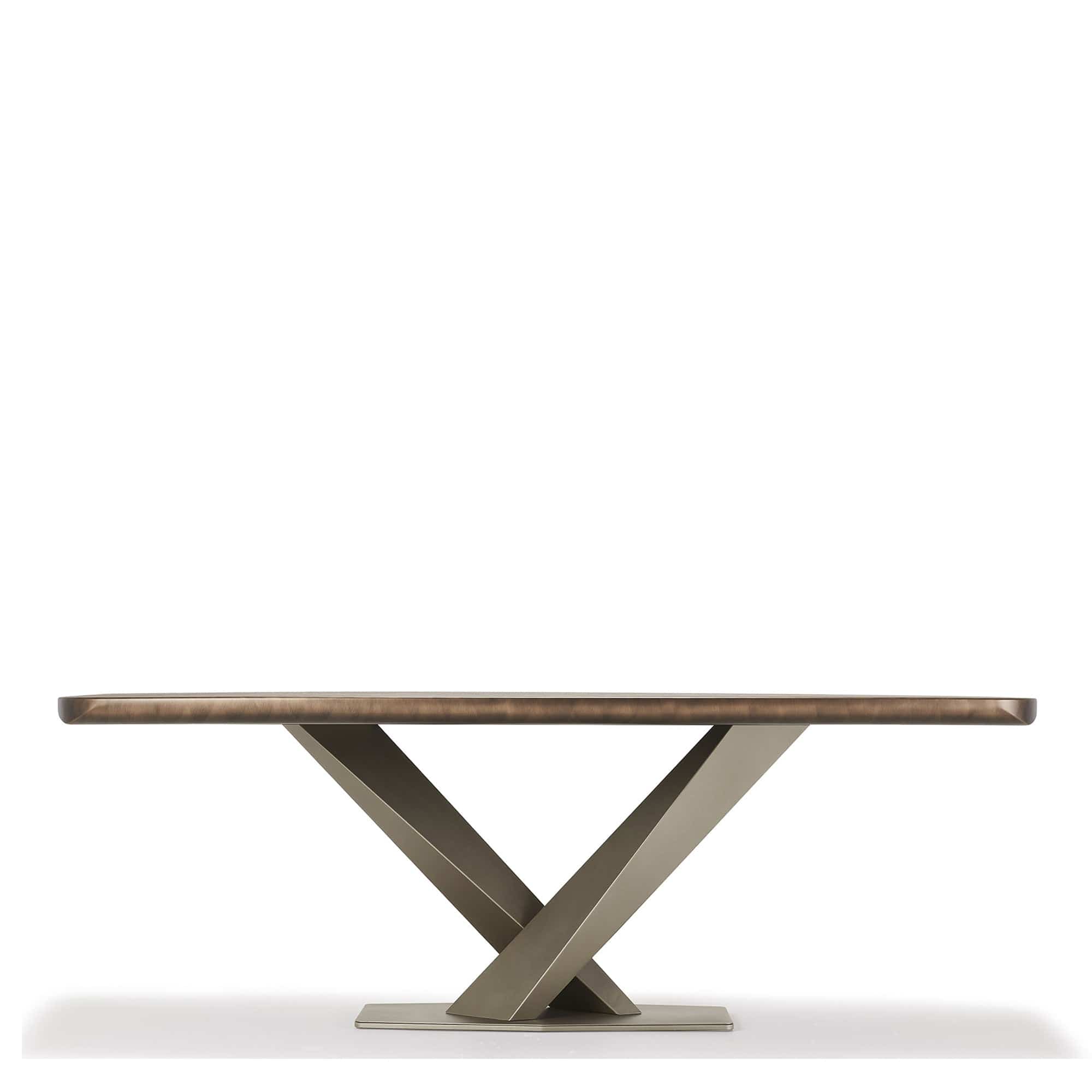 200cm x 120cm Brushed Bronze Rounded Lower Profile With GFM11 Titanium Base