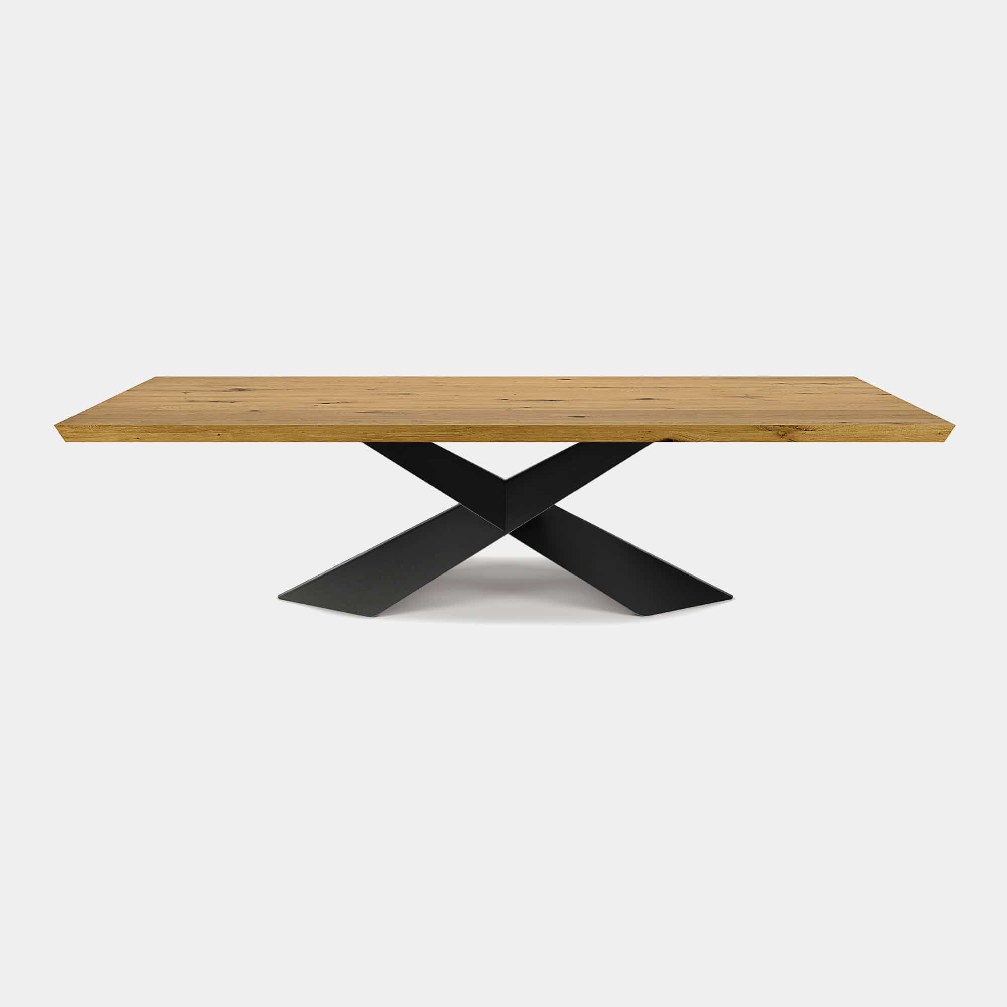 Cattelan Italia Tyron Wood - Dining Table 200cm Barrel Top With Angled Edges