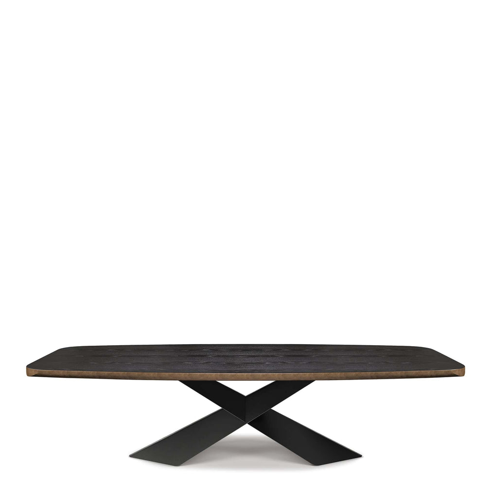 Cattelan Italia Tyron Wood - Dining Table 200cm Barrel Top With Angled Edges