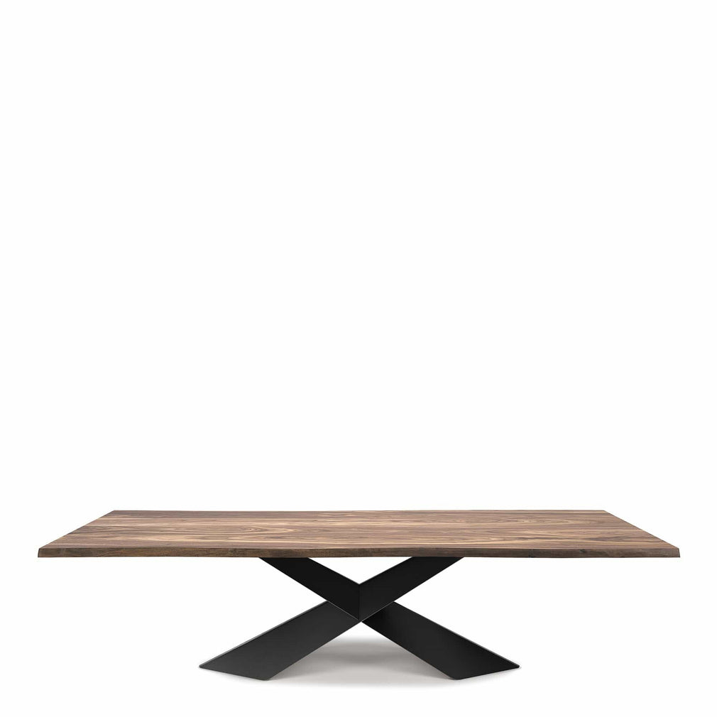 Cattelan Italia Tyron Wood - Dining Table 200cm Barrel Top With Angled Edges