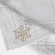 Gold Embroidered Snowflake Napkins - Set of 8 Christmas Napkins