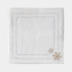 Gold Embroidered Snowflake Napkins - Set of 8 Christmas Napkins