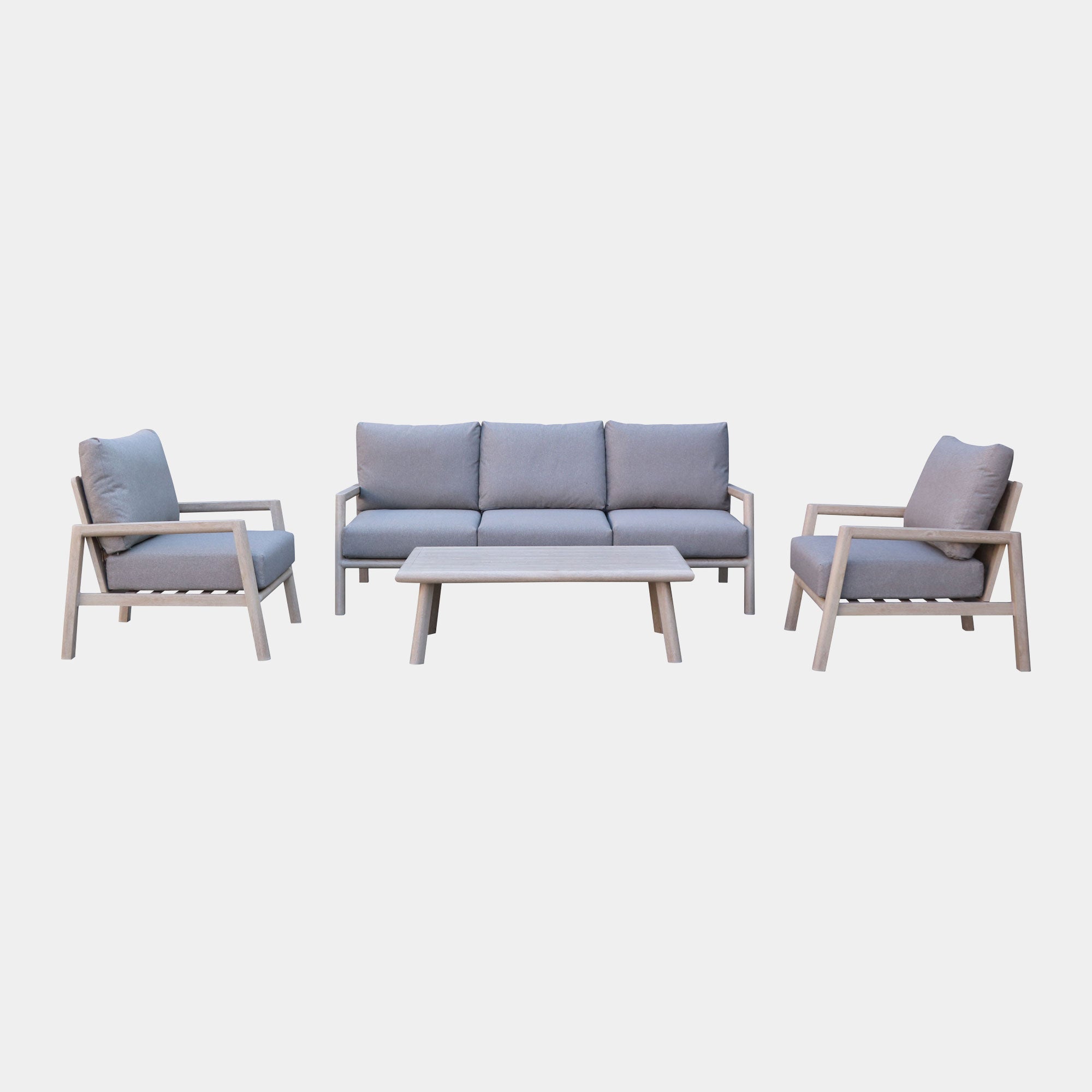 Hawaii - 3 Seat Garden Sofa Set & Coffee Table, Aluminium