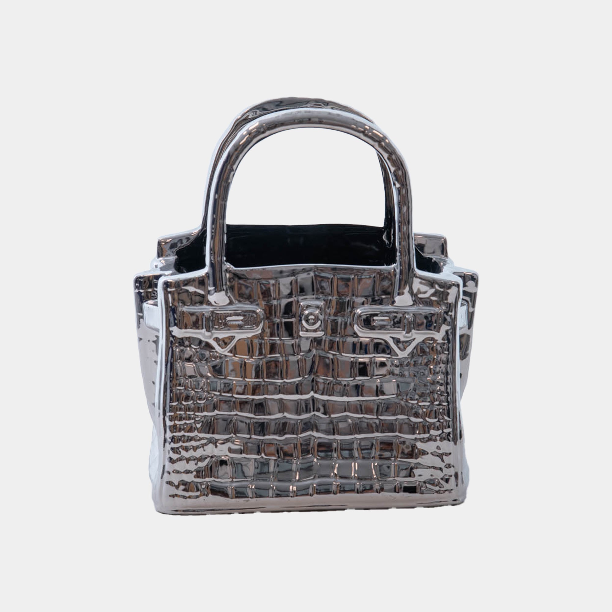 Chelsea - Handbag Vase, Silver