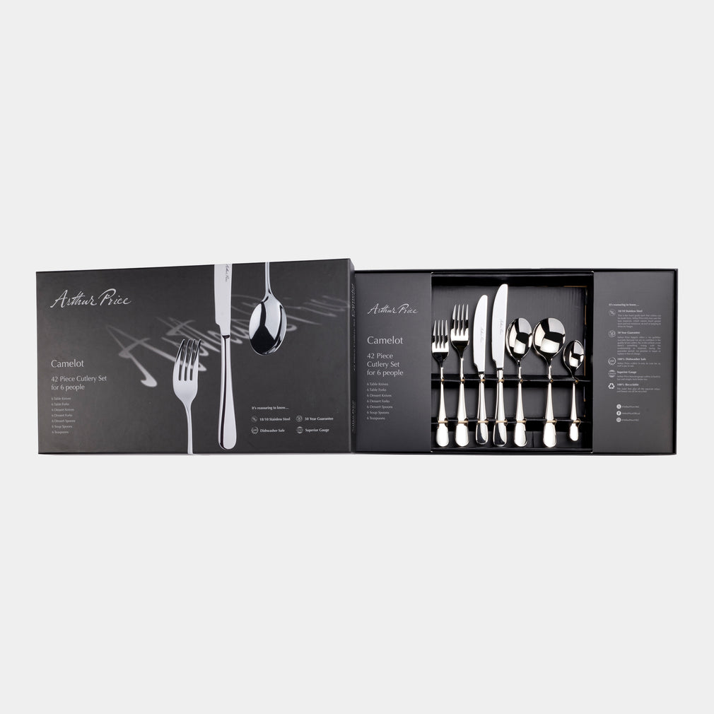 Arthur Price Camelot - Cutlery Set, 42 Piece