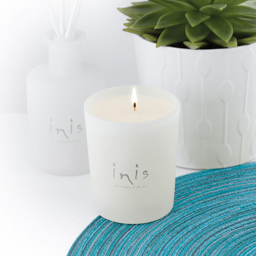 Inis - The Energy of the Sea Reed Diffuser & Candle Set Of 2