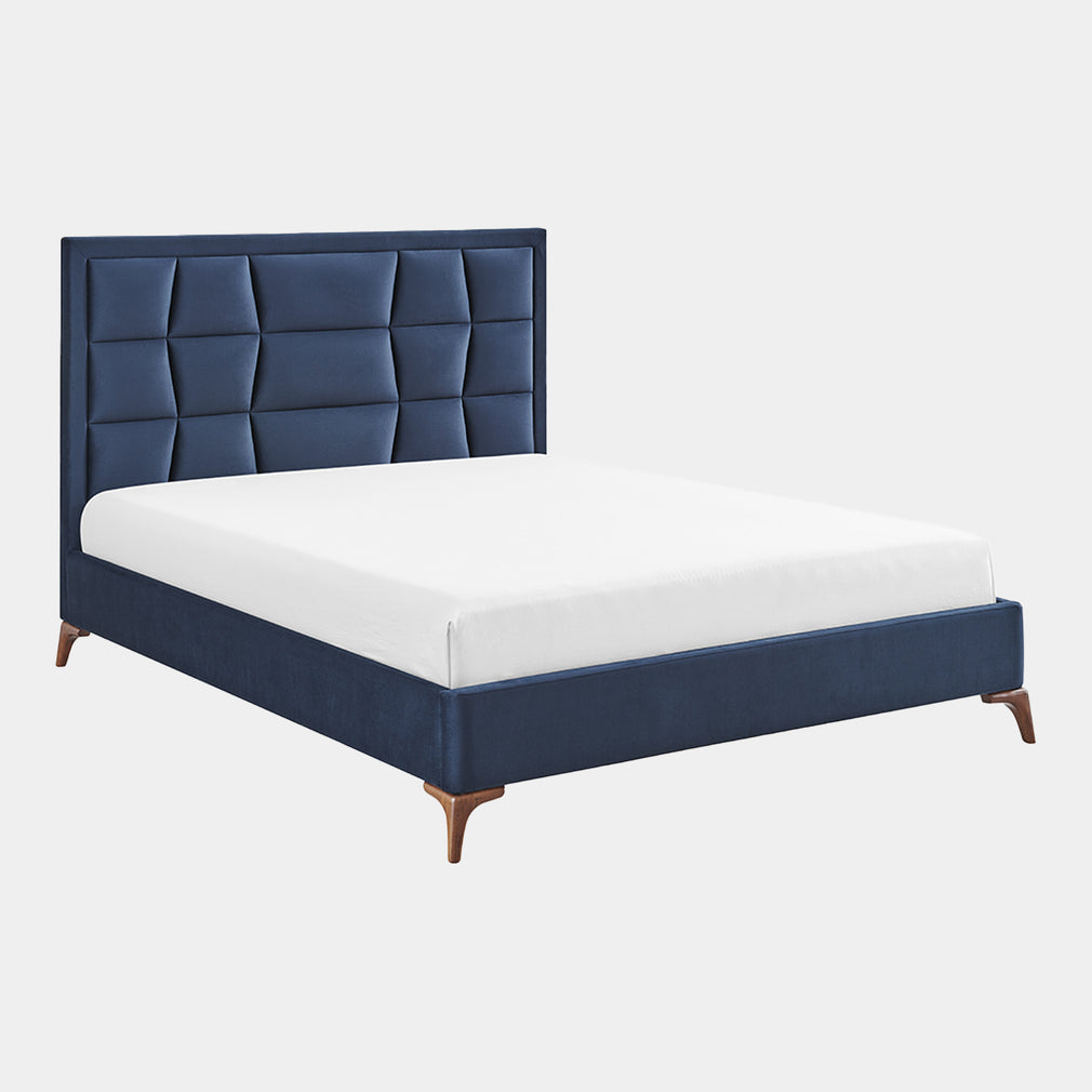 Michaela - Upholstered Bed Frame Navy