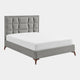 Michaela - Upholstered Bed Frame Silver