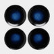 Maxwell & Williams Caviar Midnight - Plates, Set of 4
