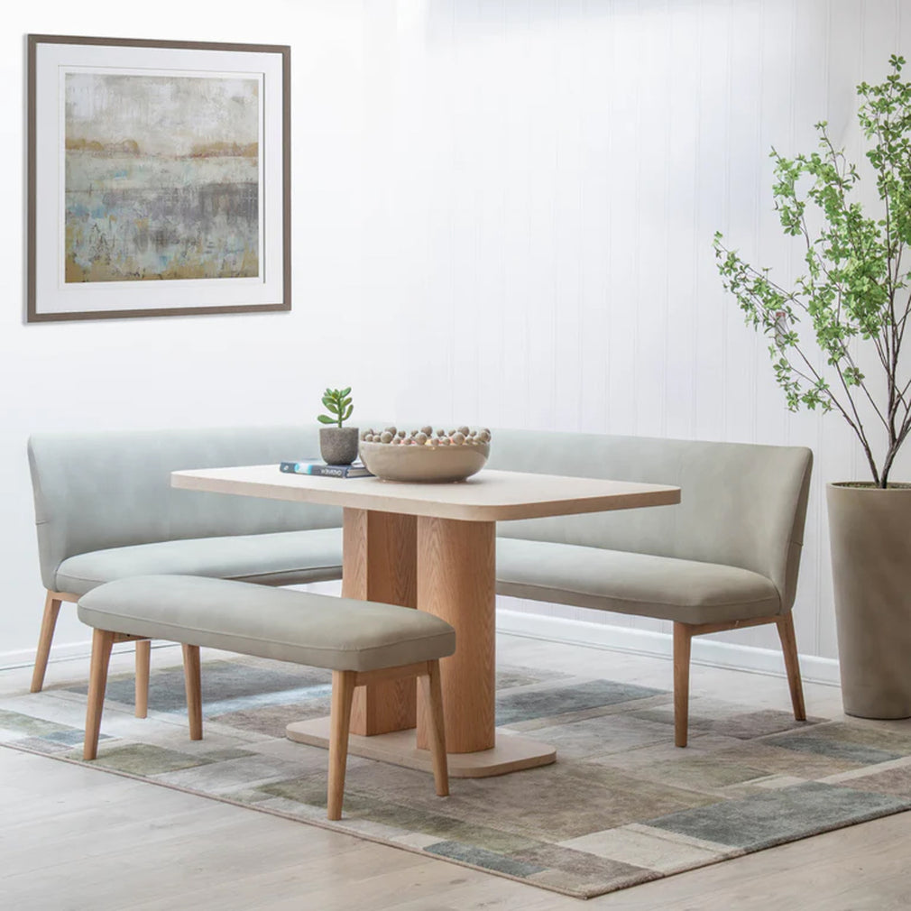 Cedar Rapids - Right Hand Corner Bench Set With 135cm Dining Table