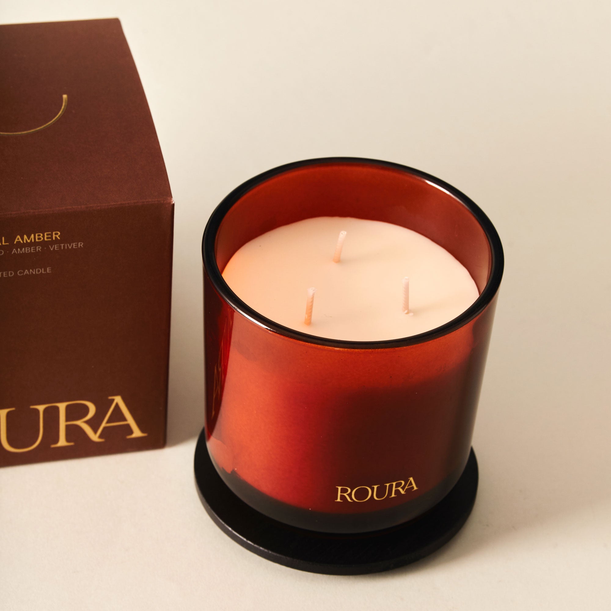 Roura - Royal Amber 3 Wick Jar Candle 410g