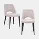 Charlotte - Set Of 2 Dining Chairs, Fabric
