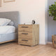 Charlton - 3 Drawer Bedside Table