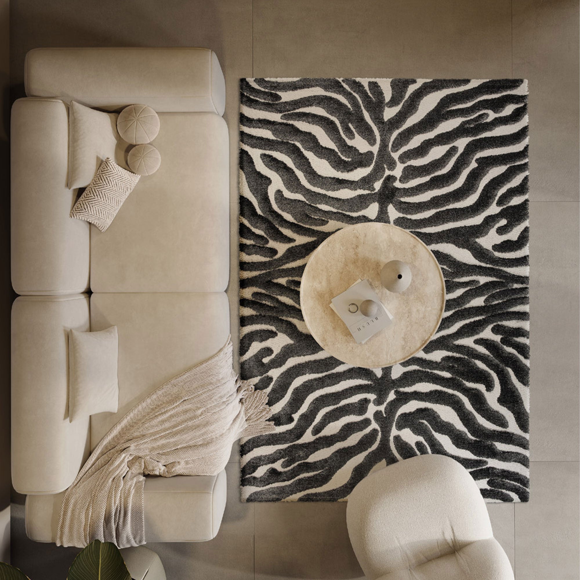 Cleo - Zebra Print Rug