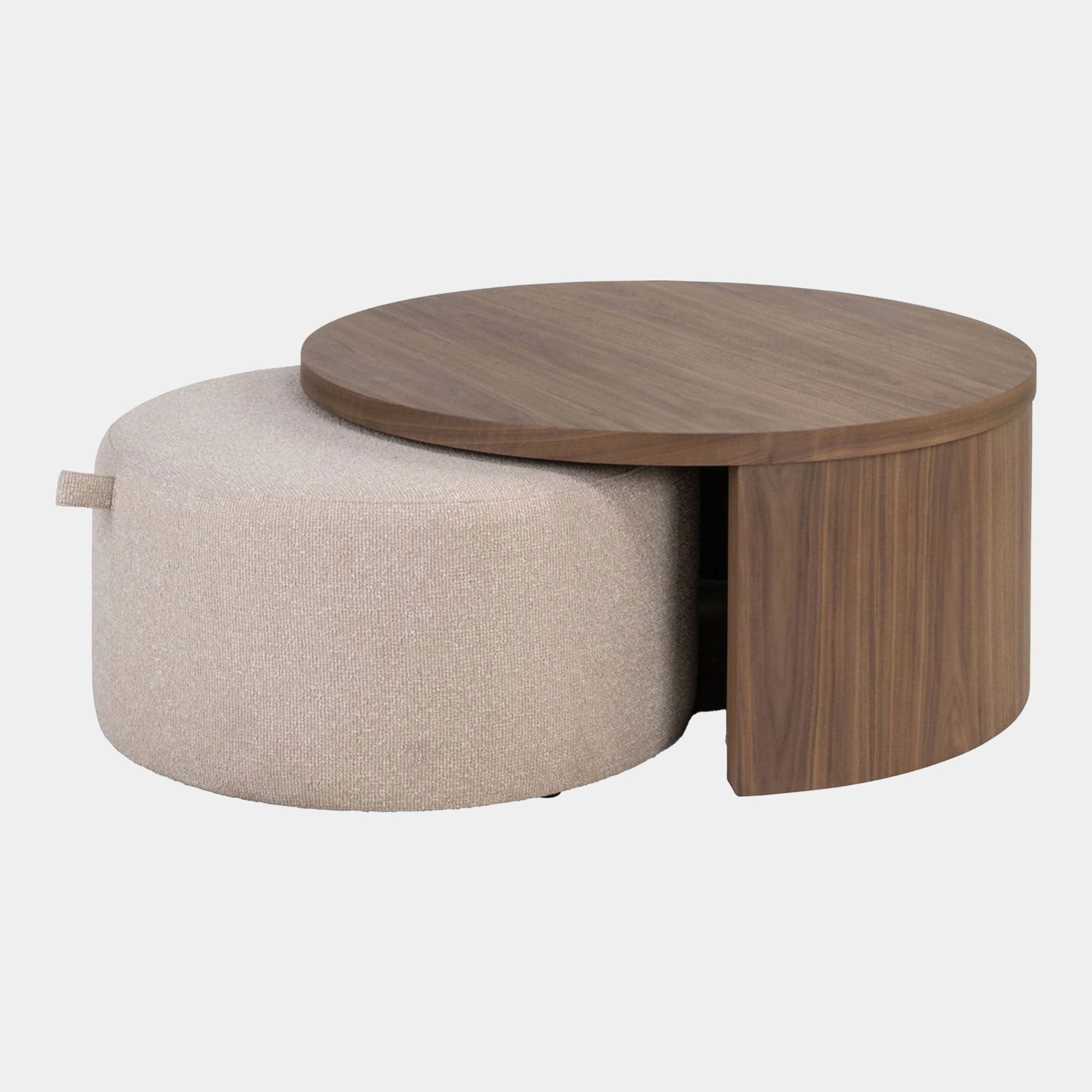 Warwick - Wood Coffee Table With Footstool