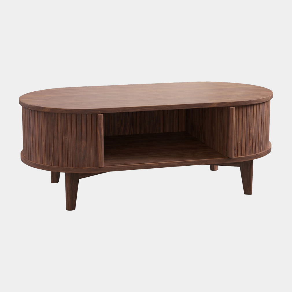 Mendes - Wooden Coffee Table Walnut Wood