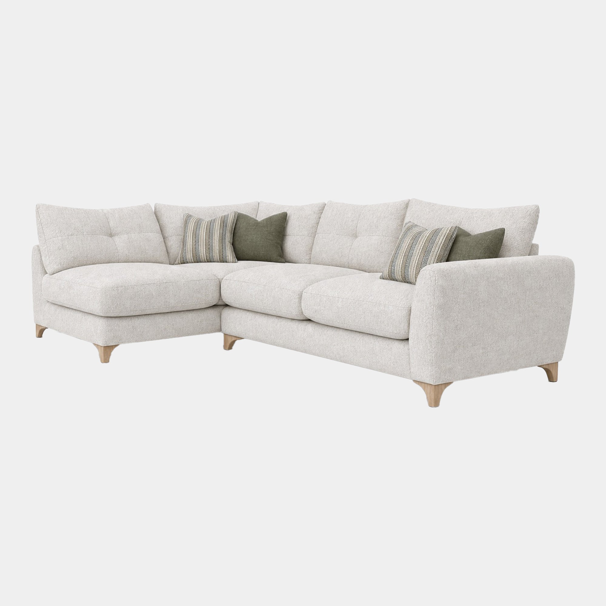 Beaumont - RHF Combi Corner Sofa, Fabric