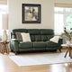 Connecticut - 3 Seat Power Recliner Sofa Leather, Olive Green