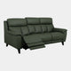 Connecticut - 3 Seat Power Recliner Sofa Leather, Olive Green