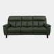 Connecticut - 3 Seat Power Recliner Sofa Leather, Olive Green