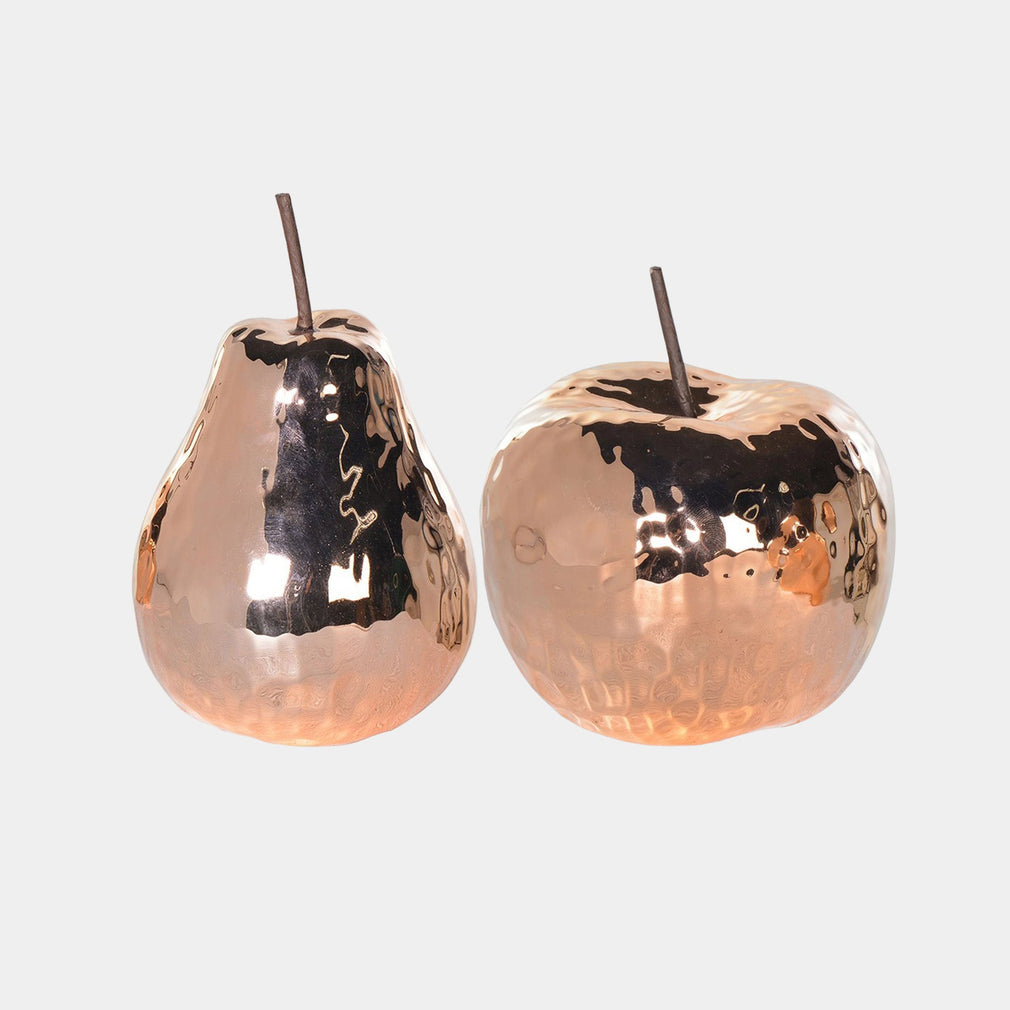 Copper - Apple & Pear Ornaments