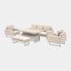 Coral Gables - Garden Sofa Dining Set & Rising Table, Natural