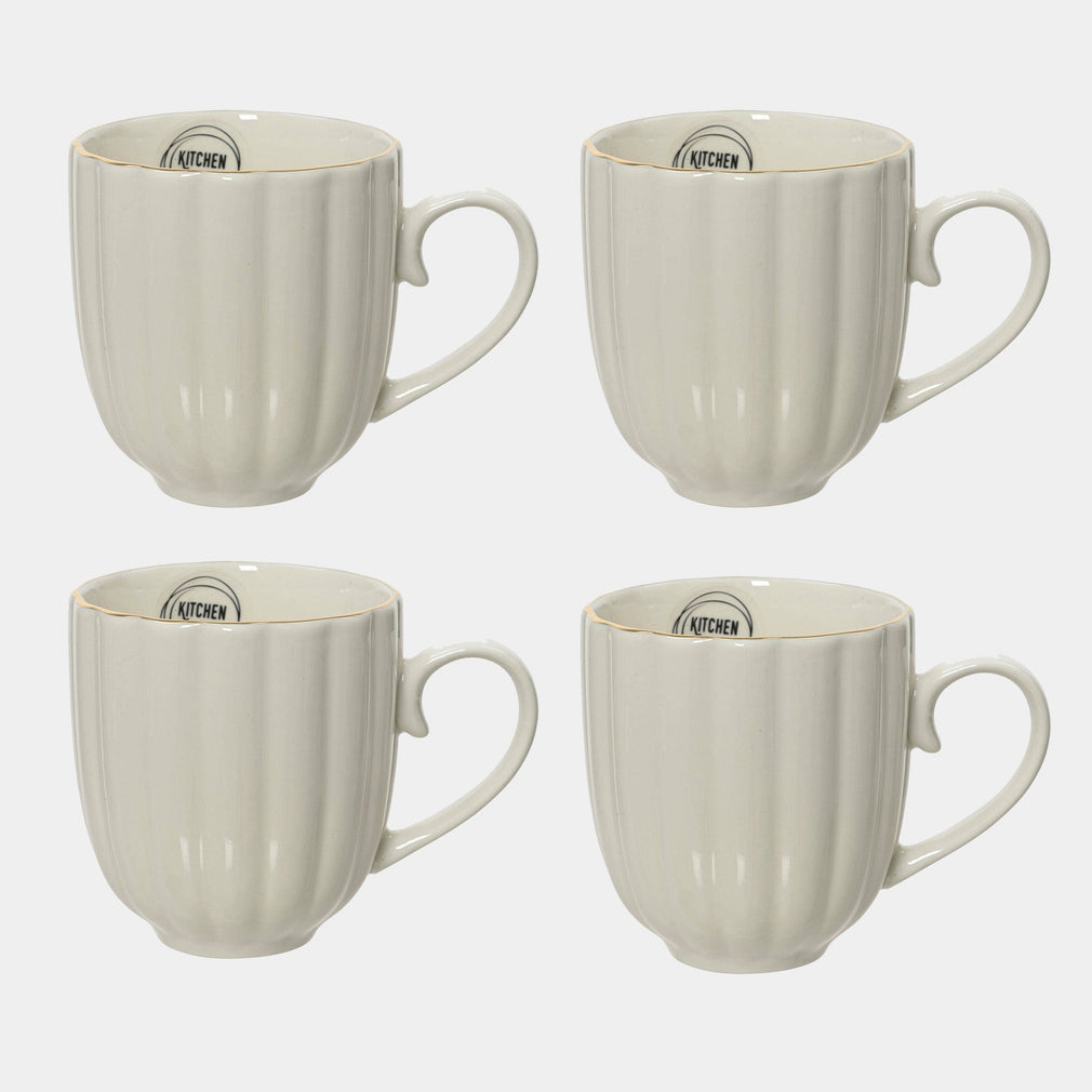 Corolla Gold - Neutral Mugs, Set of 4