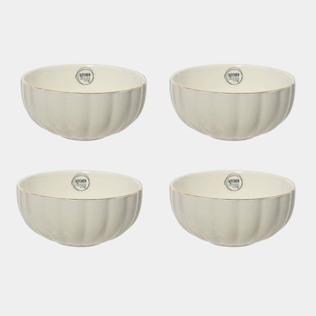 Corolla Gold - Soup & Cereal Bowl, Set of 4