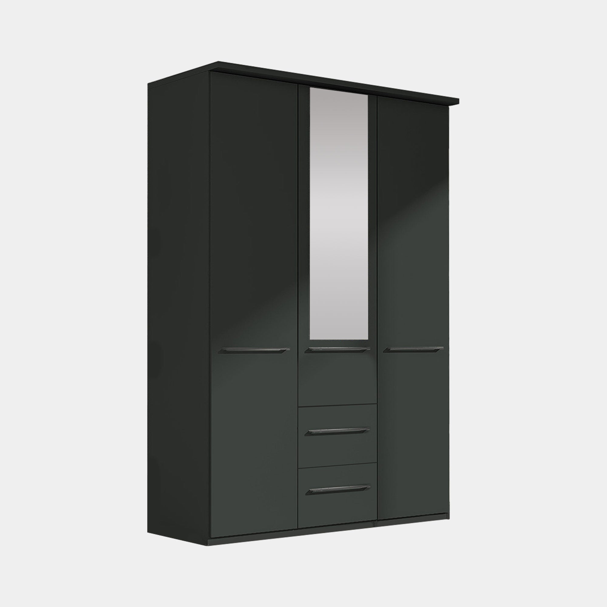 Fitzroy - 3 Door 2 Drawer Combi Mirrored Wardrobe