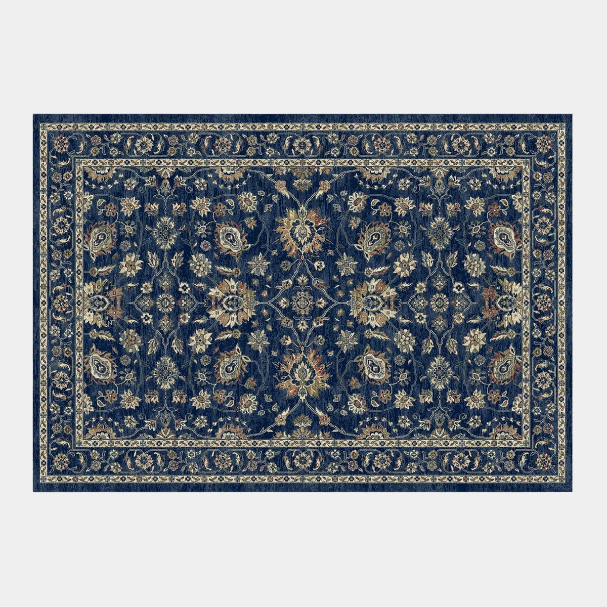 Da Vinci - Patterned Rug, 057-0166 Navy - 057 0166 3434