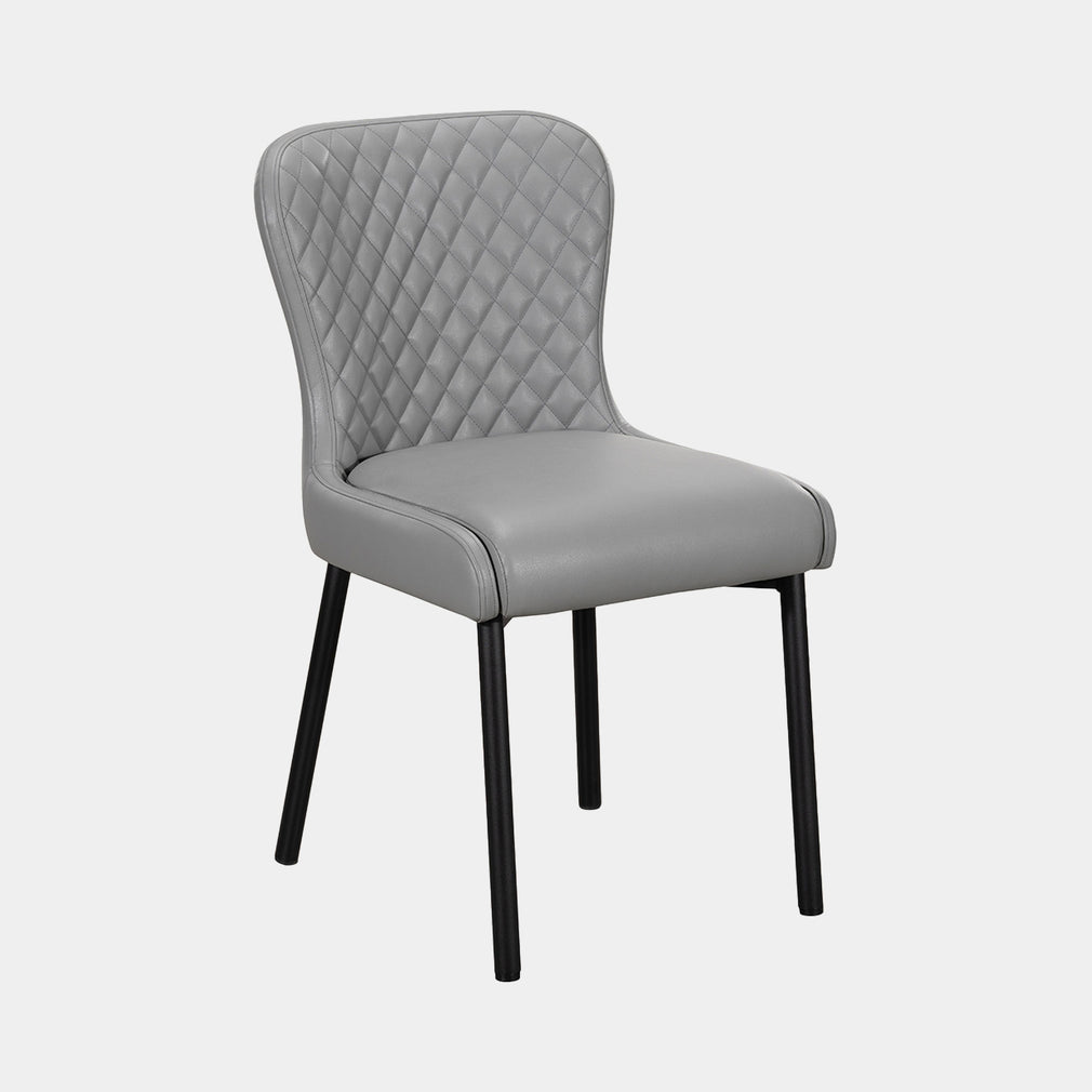 Micah - Dining Chair, Faux Leather Grey