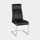 Dining Chair In Black PU