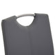 Naples - Faux Leather Cantilever Dining Chair In Dark Grey