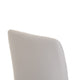 Terni - Dining Chair In Light Grey PU With Black Finished Frame