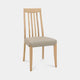 Bremen - Dining Chair With High Back, Fabric Grey Bonded Leather