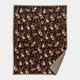 Woodland Wildlife Wine - Large Throw 140x180cm