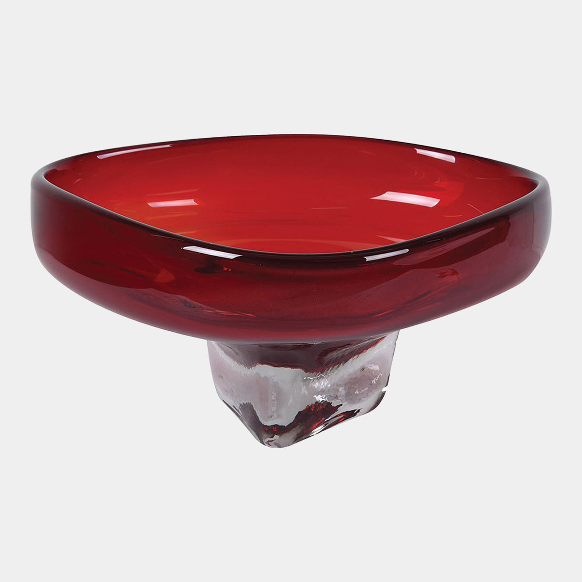 Fluid - Decorative Bowl, Red Glass