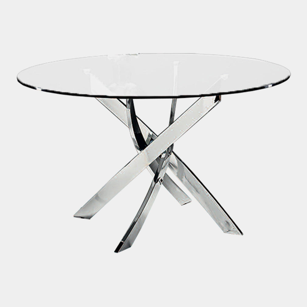 Puzzle - Glass Round Dining Table