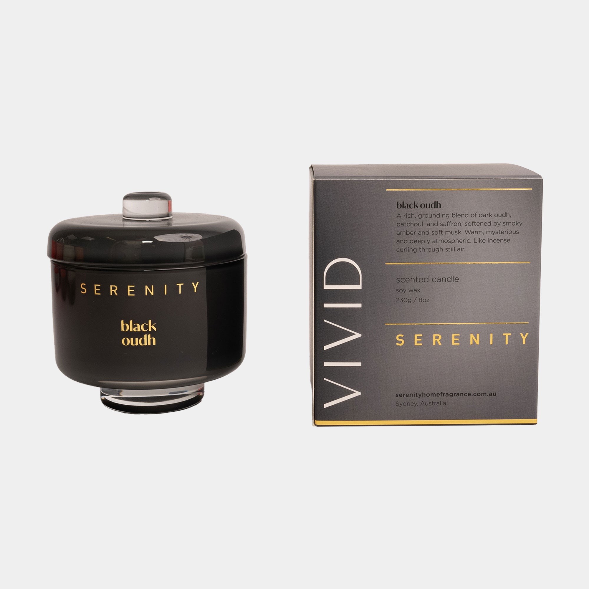 Vivid - Black Oudh Scented Candle 230g