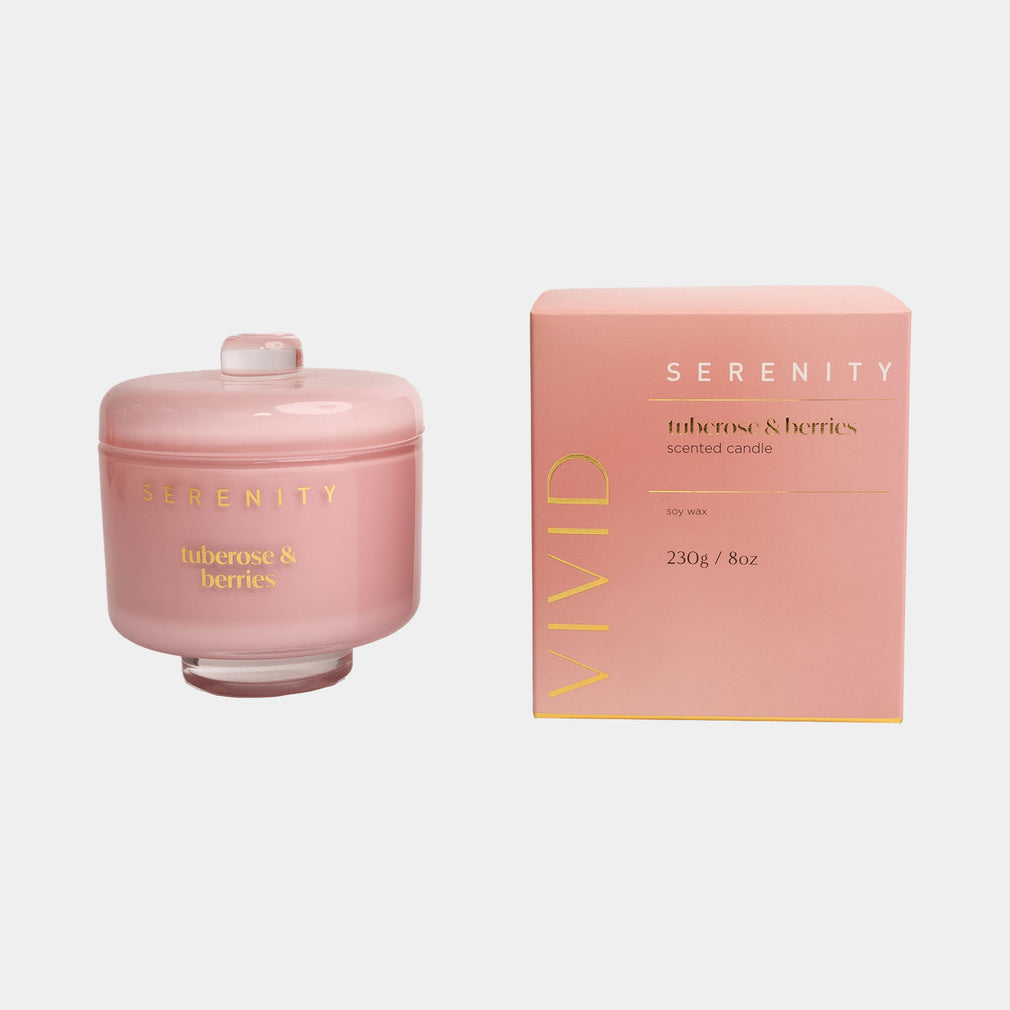 Vivid - Tuberose & Berries Scented Candle 230g