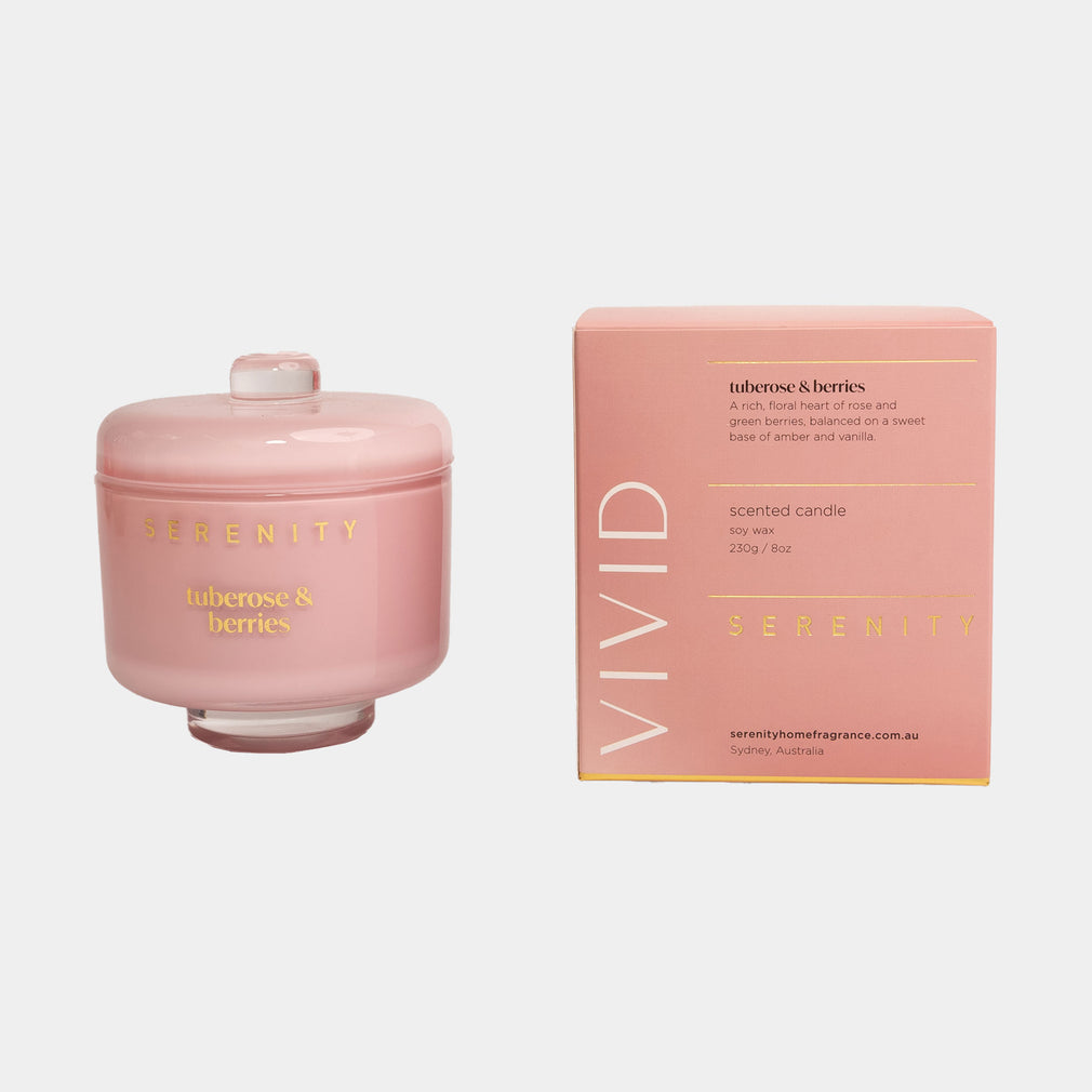 Vivid - Tuberose & Berries Scented Candle 230g