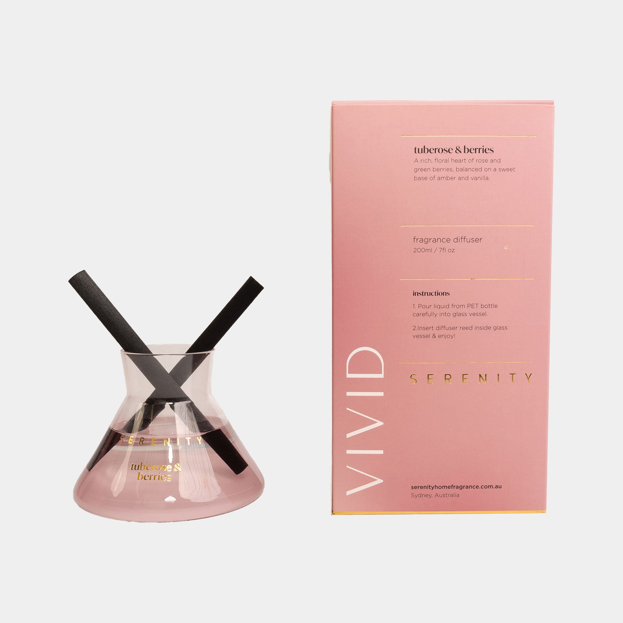 Vivid - Tuberose & Berries Reed Diffuser 200ml