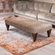 Classic - Indented Footstool, Fabric - Item As Pictured