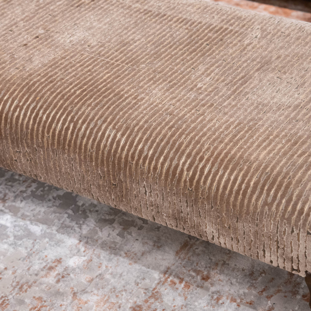 Classic - Indented Footstool, Fabric - Item As Pictured