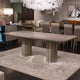 Acropolis - Dining Table, Grey Marble Finish - Item As Pictured