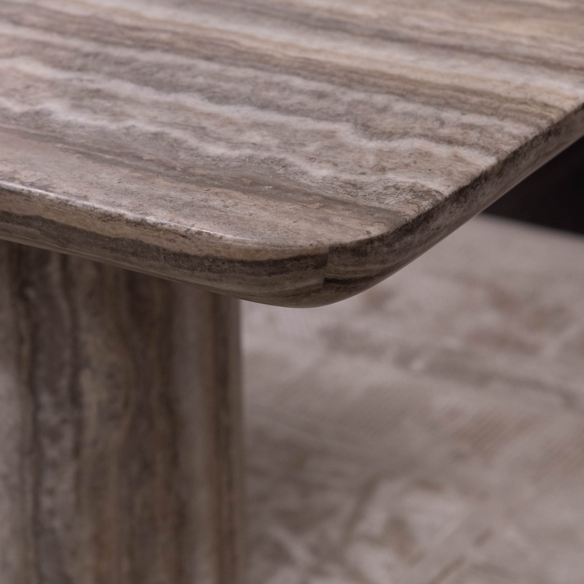 Acropolis - Dining Table, Grey Marble Finish - Item As Pictured