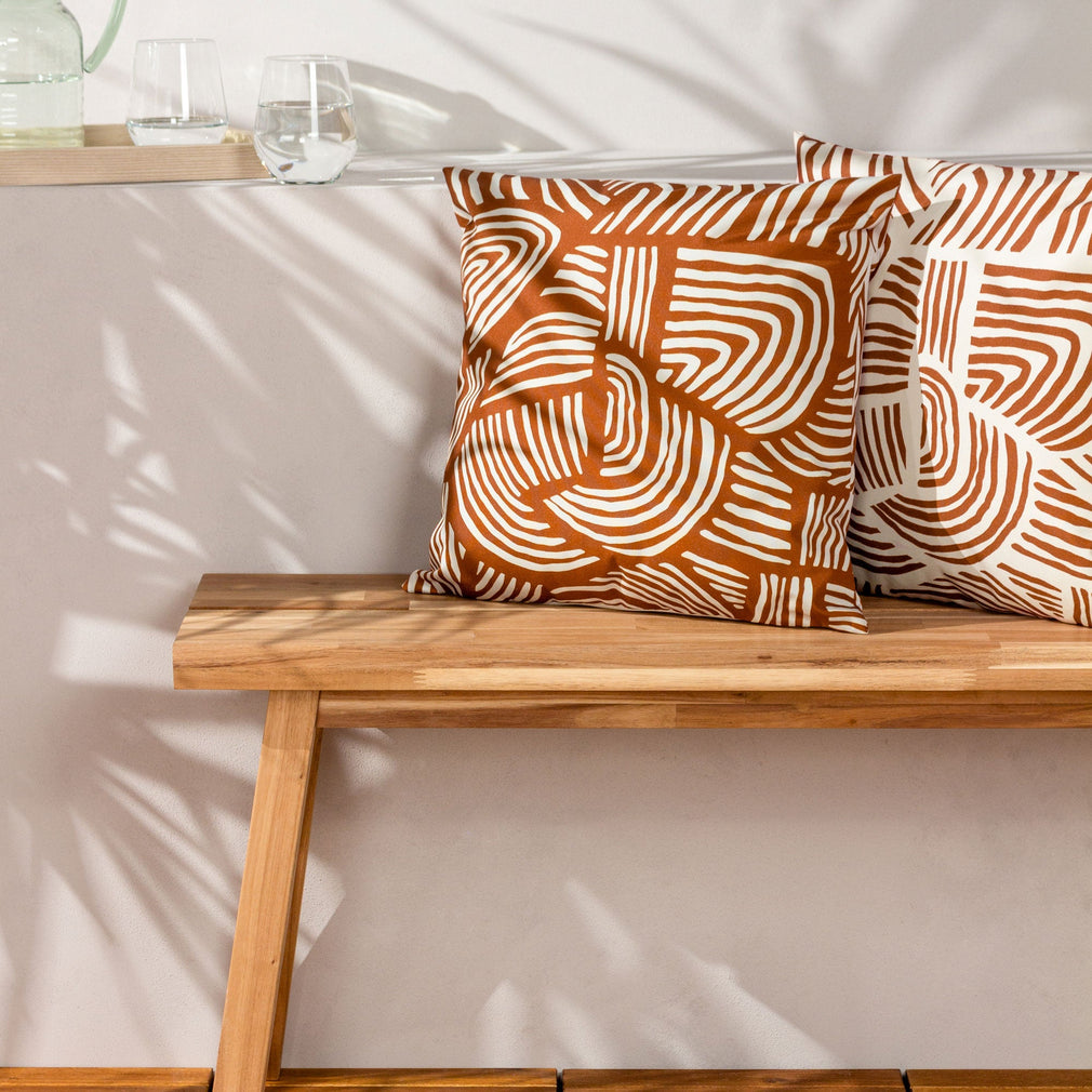 Dunes - Brick Red Outdoor Cushion 43x43cm