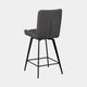 Lucy - Swivel Bar Stool, Faux Leather